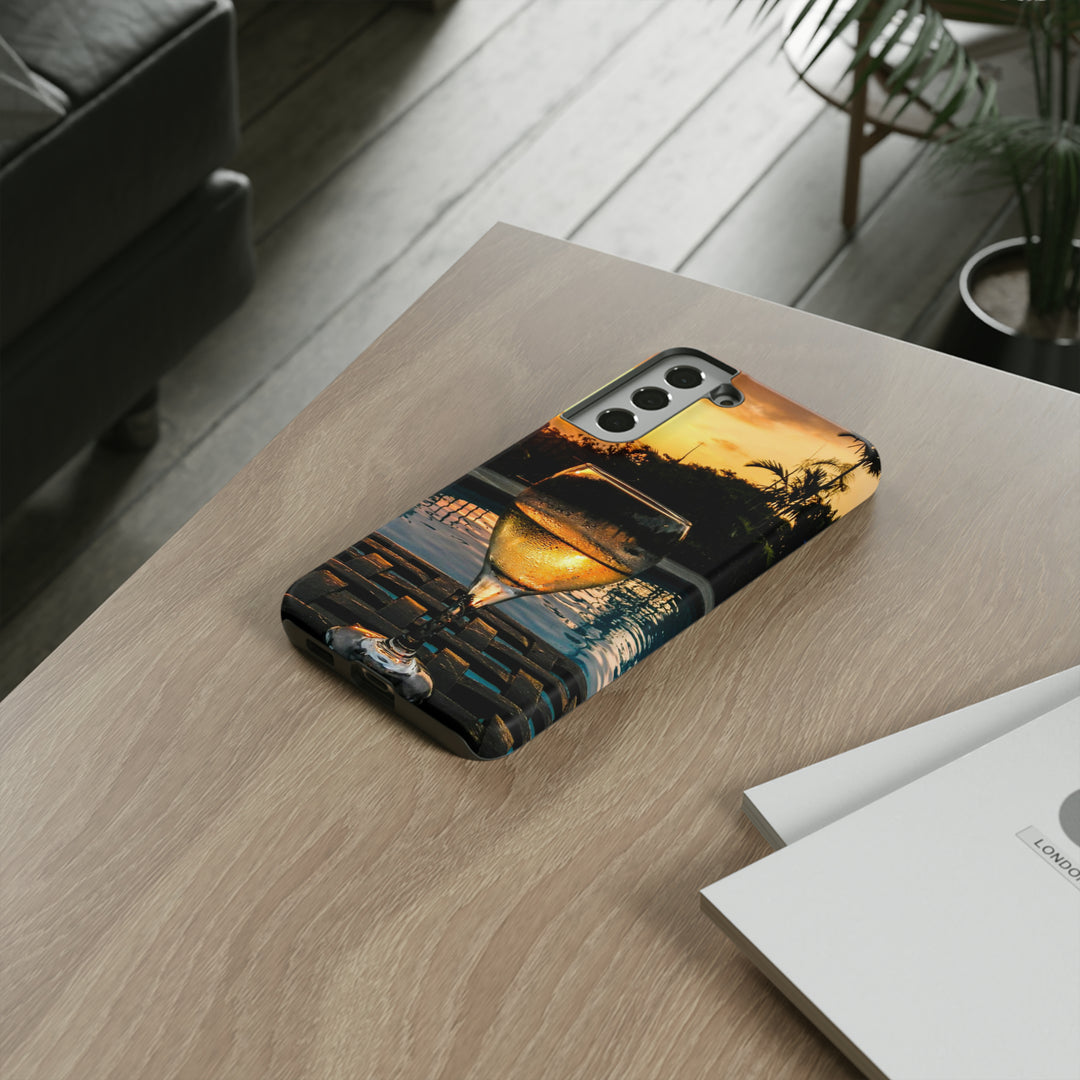 Samsung Galaxy Phone Case | Galaxy S23, S22, S21, S20 | Luxury Case Double Layered | Impact Resistant | Fashionable - Wine Glass 1 - Studio40ParkLane