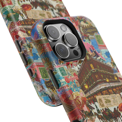 Aesthetic Tough Magsafe London Coquette Collage Phone Case - For iPhone 17 Pro Max iPhone 16 Pro iPhone 15 Iphone 14 Plus 13 Pro 12 11 10 - Studio40ParkLane