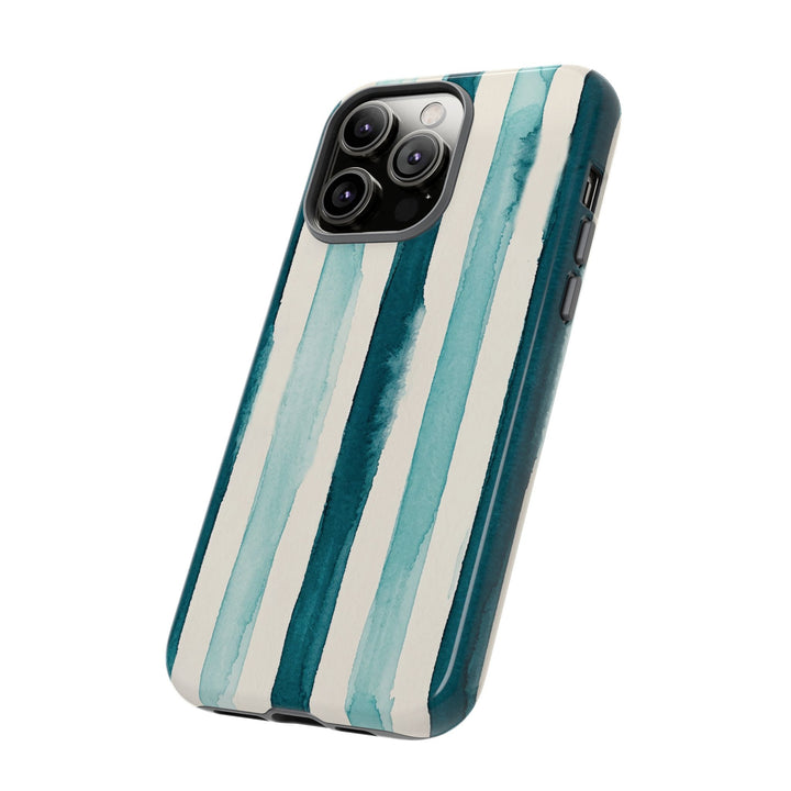 Tough Cute Green Stripes Phone Case, for IPhone 17 Pro Max | Iphone 17 Air, Iphone 16, IPhone 15, 14 13 12, Samsung Galaxy S26, S25, S24, S23