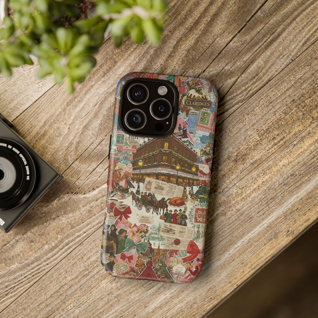 Aesthetic Tough London Coquette Collage Premium Phone Case - For iPhone 17 Pro Max iPhone 16 Pro iPhone 15 Iphone 14 Plus 13 Pro 12 11 10 XR - Studio40ParkLane