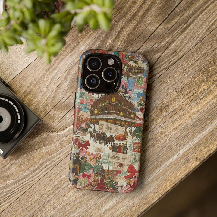Aesthetic Tough London Coquette Collage Premium Phone Case - For iPhone 17 Pro Max iPhone 16 Pro iPhone 15 Iphone 14 Plus 13 Pro 12 11 10 XR - Studio40ParkLane