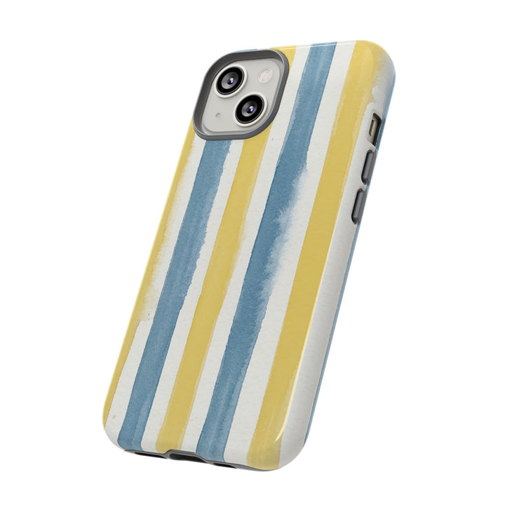 Tough Cute Yellow Stripes Phone Case, for IPhone 17 Pro Max | Iphone 17 Air, Iphone 16, IPhone 15, 14 13 12, Samsung Galaxy S26, S25, S24, S23 - Studio40ParkLane