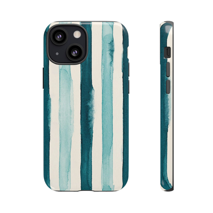 Tough Cute Green Stripes Phone Case, for IPhone 17 Pro Max | Iphone 17 Air, Iphone 16, IPhone 15, 14 13 12, Samsung Galaxy S26, S25, S24, S23