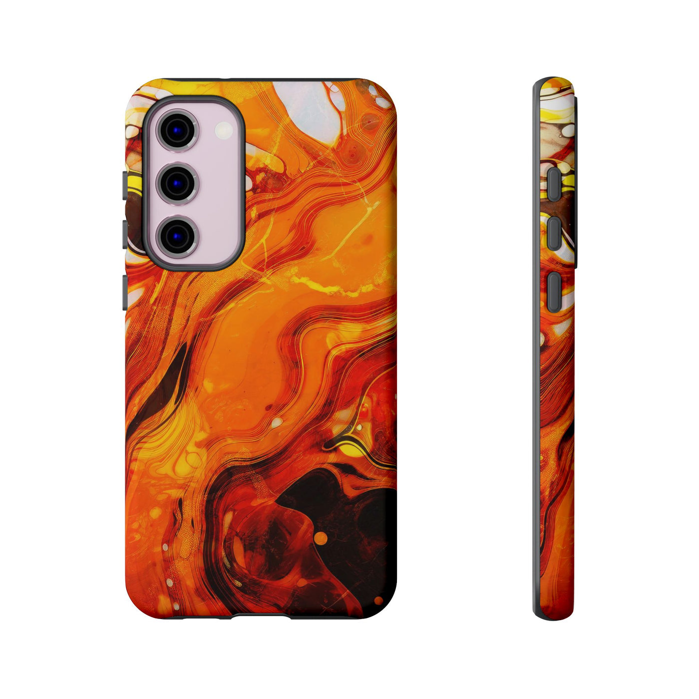 Impact Resistant, Fall Colors Marble, Cute Phone Cases for Samsung S24, S23, S22, S21, IPhone 15 pro Iphone 14 pro Iphone 13 IPhone 12 Iphone 11