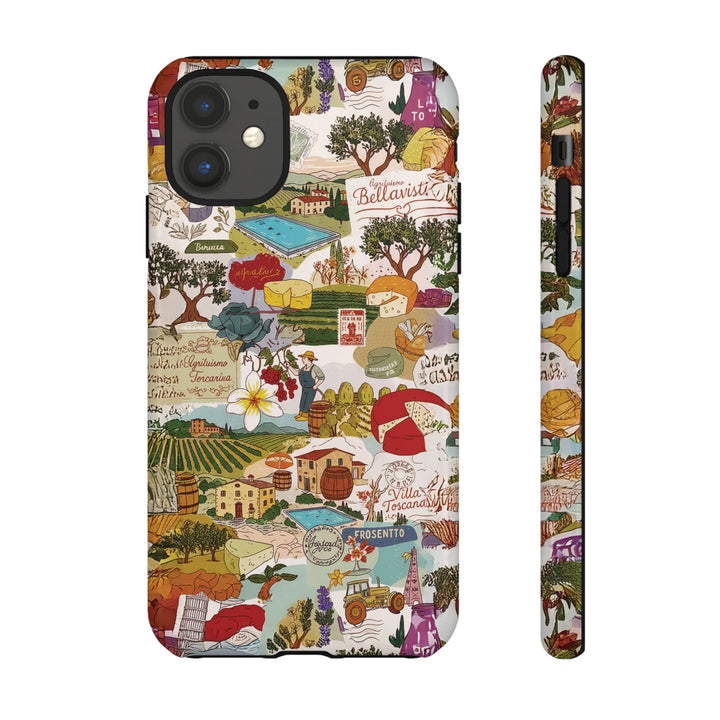 Italy Tuscany Coquette Collage Tough Premium Phone Case - For iPhone 17 Pro Max iPhone 16 Pro iPhone 15 Iphone 14 Plus 13 Pro 12 11 10 XR - Studio40ParkLane