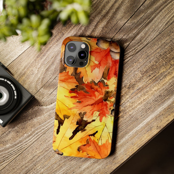 Slim Fall Leaves Slim Cute Phone Cases for Iphone | iPhone 15 Case | iPhone 15 Pro Max Case, Iphone 14, Iphone 14 Pro Max, Iphone 13 - Studio40ParkLane