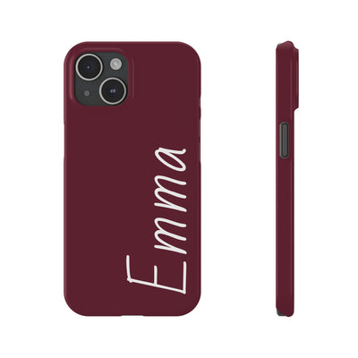 Personalized Initial Name Custom Slim Phone Cases for Iphone 16 Pro Max | iPhone 15 Case | iPhone 15 Pro Max Case, Iphone 14, 13, 12, 11, 10, 8, 7 - Studio40ParkLane