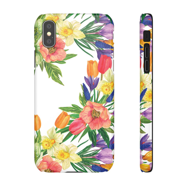 Sleek Snap Spring Summer Flowers Cute Phone Case for iPhone 16 15 14 13 12 11 X Xs Max Xr Pro Plus Samsung Galaxy S24 S23 S22 S21 S20 Ultra