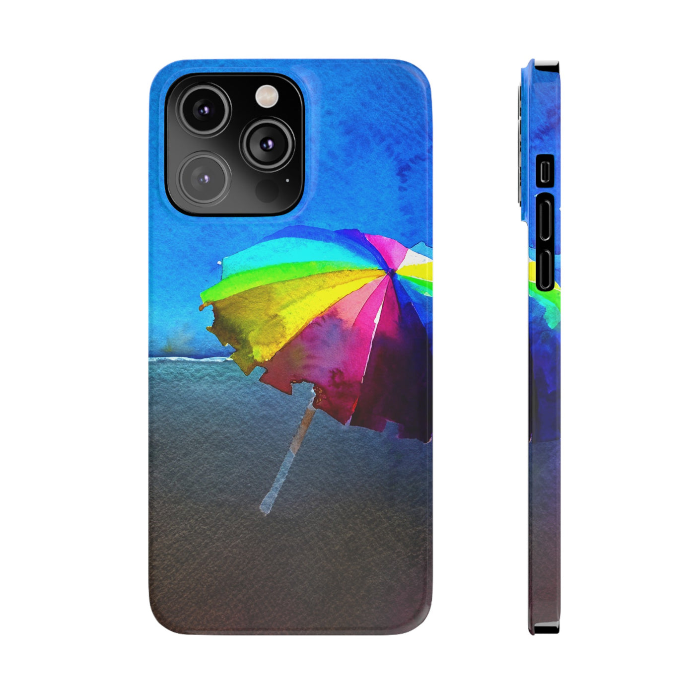 Beach Umbrella Parasol Slim Cute Phone Cases for Iphone | iPhone 15 Case | iPhone 15 Pro Max Case, Iphone 14, Iphone 14 Pro Max, Iphone 13, 12