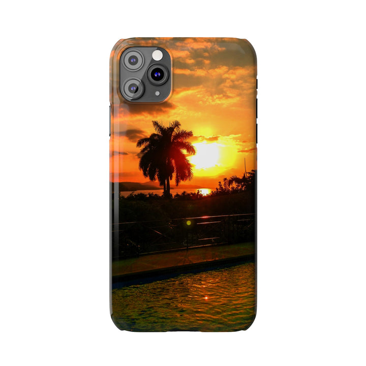 Slim Cute Phone Cases for Iphone - | iPhone 15 Case | iPhone 15 Pro Max Case, Iphone 14 Case, Iphone 14 Pro Max, Iphone 13, Summer Jamaica Sunset - Studio40ParkLane