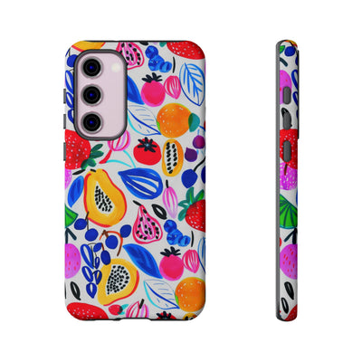 Cute Samsung Phone Case | Aesthetic Samsung Phone Case | Galaxy S23, S22, S21, S20 | Summer Fruit Cocktail, Protective Phone Case