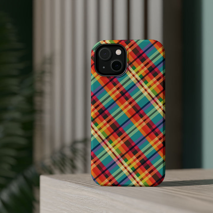 Checkered Plaid Magsafe Gift for Her Cute Phone Case for Iphone, | iPhone 16 | iPhone 15 Pro Max, Iphone 14 Pro Max, 13 12 11 10 9 8 7 - Studio40ParkLane