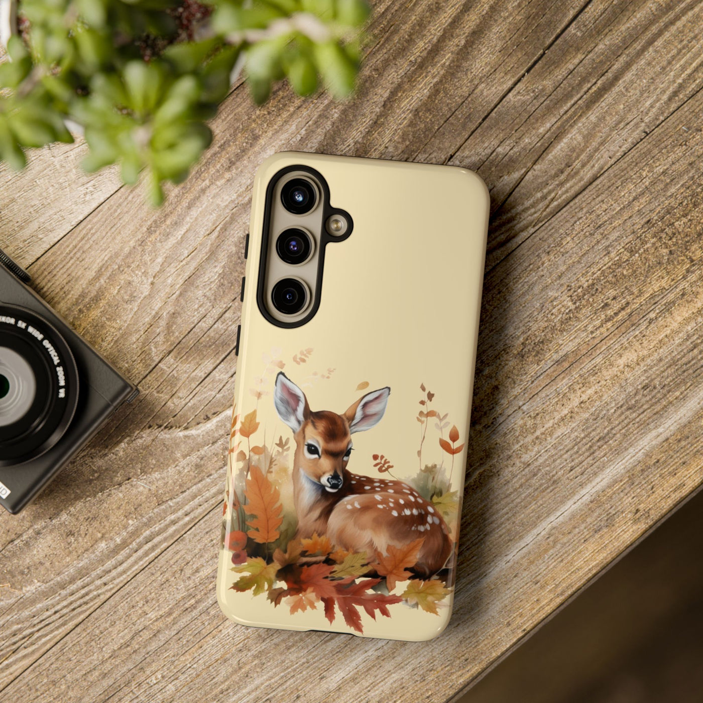 Autumn Fall Deer Gift for Her Cute Phone Case for, Samsung Galaxy S24, S23, S22, S21, IPhone 16 Case | Iphone 15, Iphone 14, IPhone 13 Case