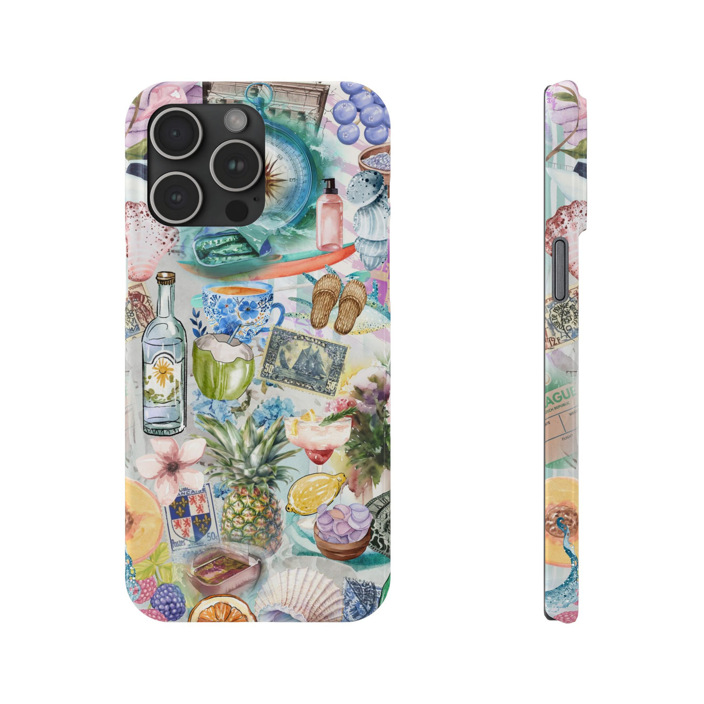 Slim Travel Coquette Collage Slim Cute Phone Cases for Iphone  | iPhone 15 Case | iPhone 15 Pro Max Case, Iphone 14, Iphone 14 Pro Max, Iphone 13