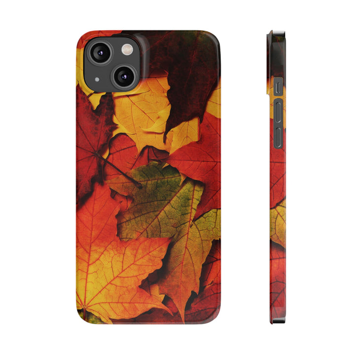Slim Autumn Fall Leaves Gift Cute Phone Cases for Iphone 16 | iPhone 15 Case | iPhone 15 Pro Max Case, Iphone 14, Iphone 14 Pro Max, Iphone 13, Slim Mom Dad Gift - Studio40ParkLane