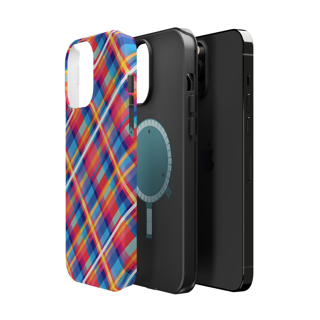 Checkered Plaid Magsafe Gift for Her Cute Phone Case for Iphone, | iPhone 16 | iPhone 15 Pro Max, Iphone 14 Pro Max, 13 12 11 10 9 8 7 - Studio40ParkLane