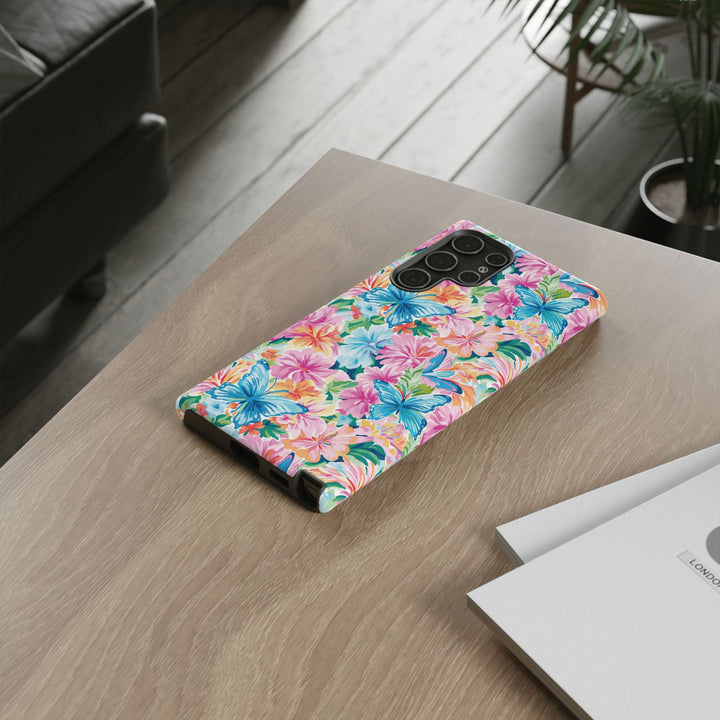 Premium Tough Butterflies Flowers Cute Phone Cases for Samsung S24, S23, S22, S21, S20, Plus and Ultra, Iphone 16 Pro Max,15, 14, 13, 12, 11, 10 - Studio40ParkLane