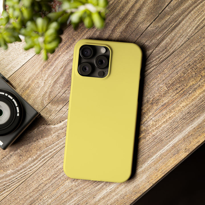 Slim Light Yellow Gift for Her Aesthetic Cute Phone Case for Iphone 16 - | iPhone 15 Pro Max Case | iPhone 14 Case 13 12 11 10 9 8 7 - Studio40ParkLane