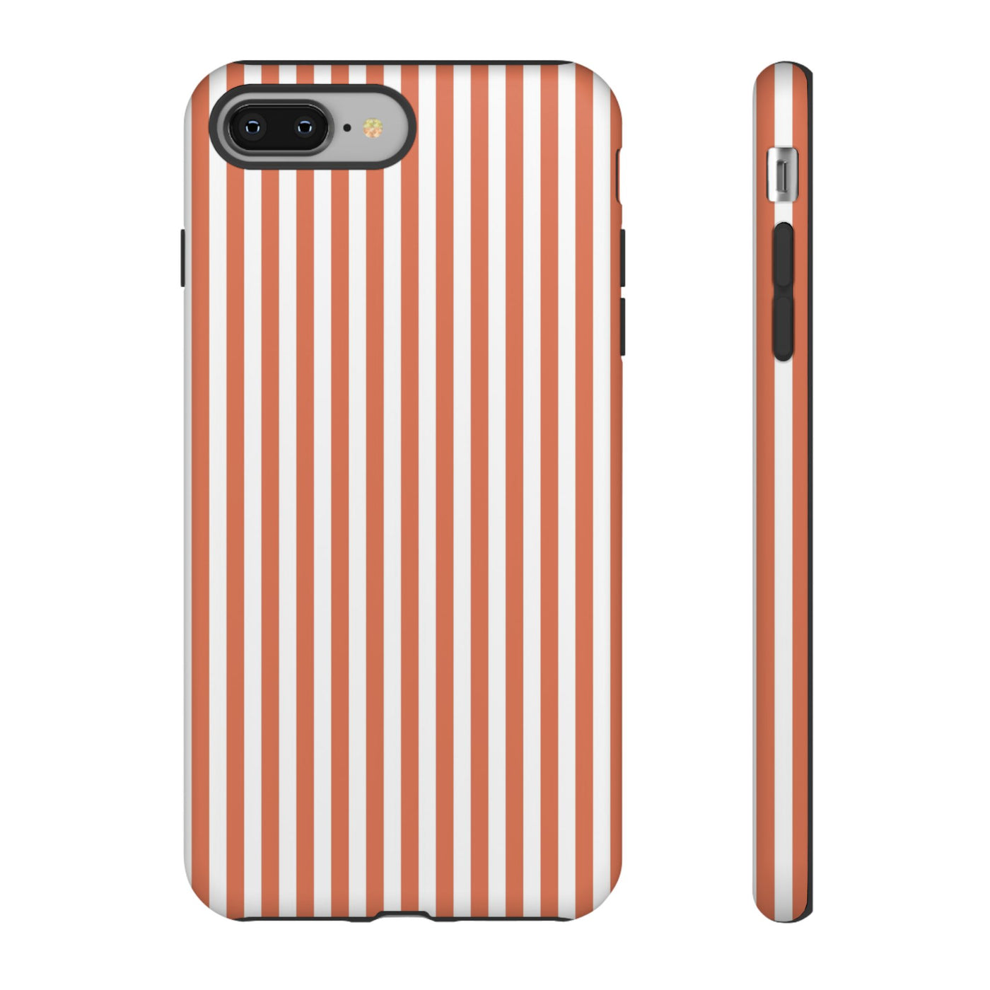 Tough Premium Peach Stripes Phone Case Gift for Her - For Apple iPhone 16 Pro Max 16e iPhone 15 Pro iPhone Iphone 14 Plus 13 Pro 12 SE XR - Studio40ParkLane