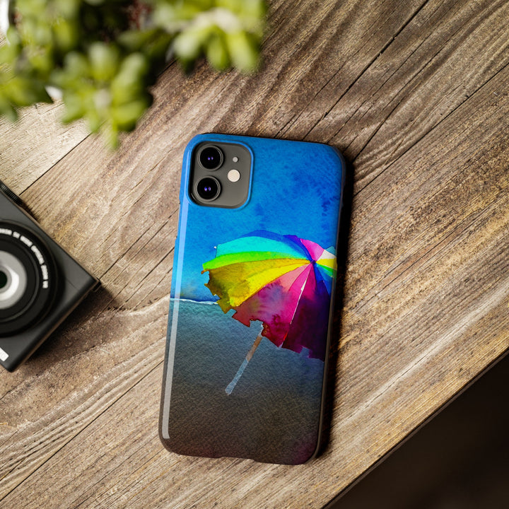 Slim Cute Phone Cases for Iphone - | iPhone 15 Case | iPhone 15 Pro Max Case, Iphone 14 Case, Iphone 14 Pro Max, Iphone 13, Summer Beach Umbrella - Studio40ParkLane