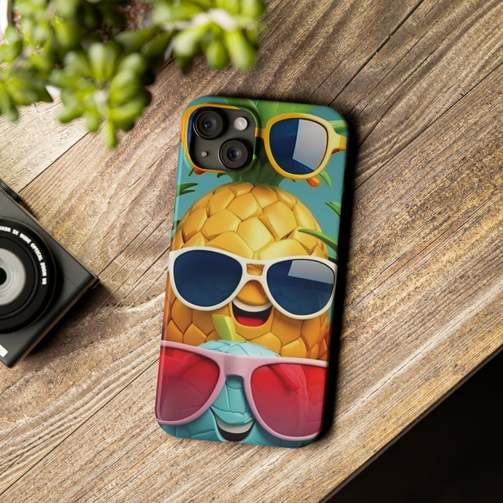 Slim Cute Phone Cases for Iphone - | iPhone 15 Case | iPhone 15 Pro Max Case, Iphone 14 Case, Iphone 14 Pro Max, Iphone 13, Summer Pineapple Fruit - Studio40ParkLane