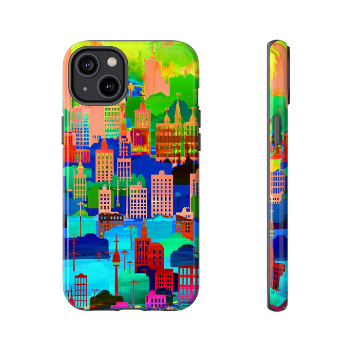 Cute Samsung Case | Cool Iphone Case | Summer City Skyline, Samsung S24, S23, S22, S21, IPhone 15 Case | Iphone 14 Case, Iphone 13 Case - Studio40ParkLane