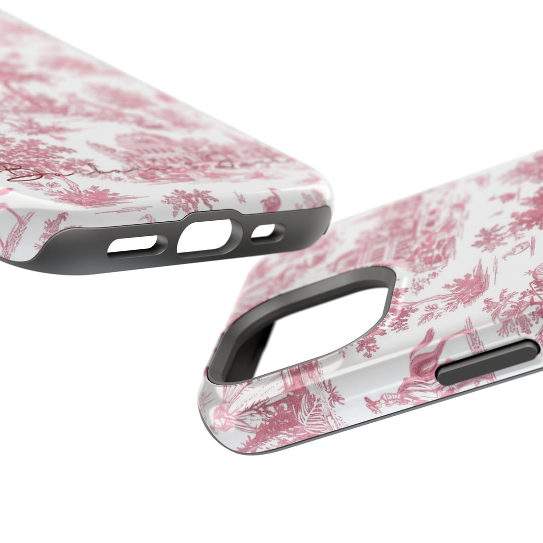 Magsafe French Toile Personalized Initial Custom Gift Cute Phone Cases for Iphone 16 Pro Max | iPhone 15, Pro Max Case, Iphone 14, 13, 12, 11, 10 - Studio40ParkLane