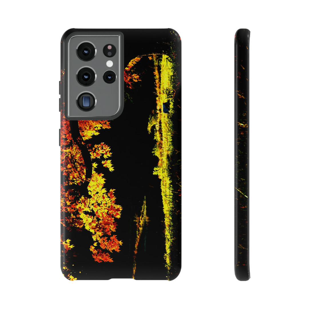 Cute Samsung Phone Case | Aesthetic Samsung Phone Case | Fall Leaves North Bridge | Galaxy S23, S22, S21, S20 | Luxury Double Layer | Cool - Studio40ParkLane