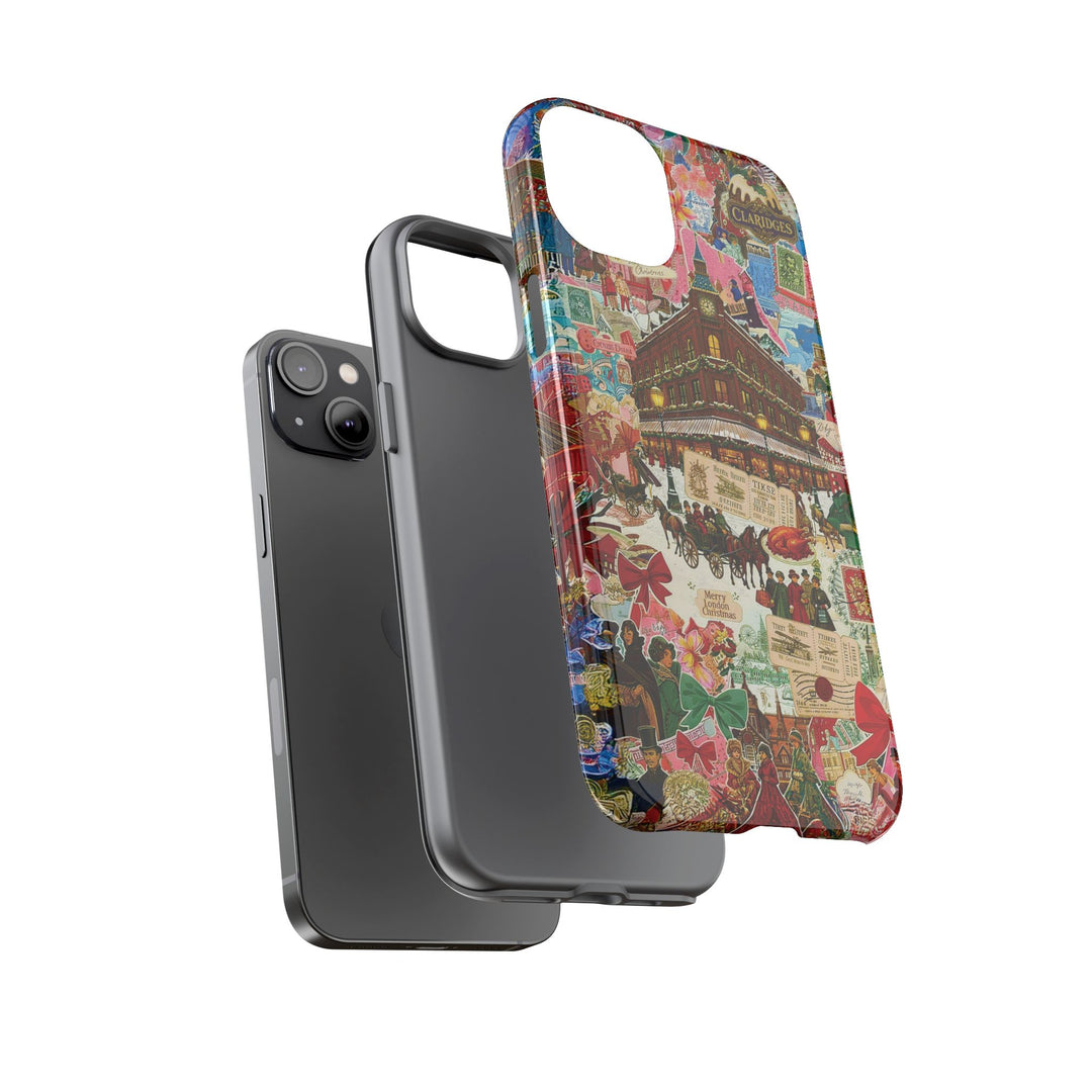 Aesthetic Tough London Coquette Collage Premium Phone Case - For iPhone 17 Pro Max iPhone 16 Pro iPhone 15 Iphone 14 Plus 13 Pro 12 11 10 XR - Studio40ParkLane