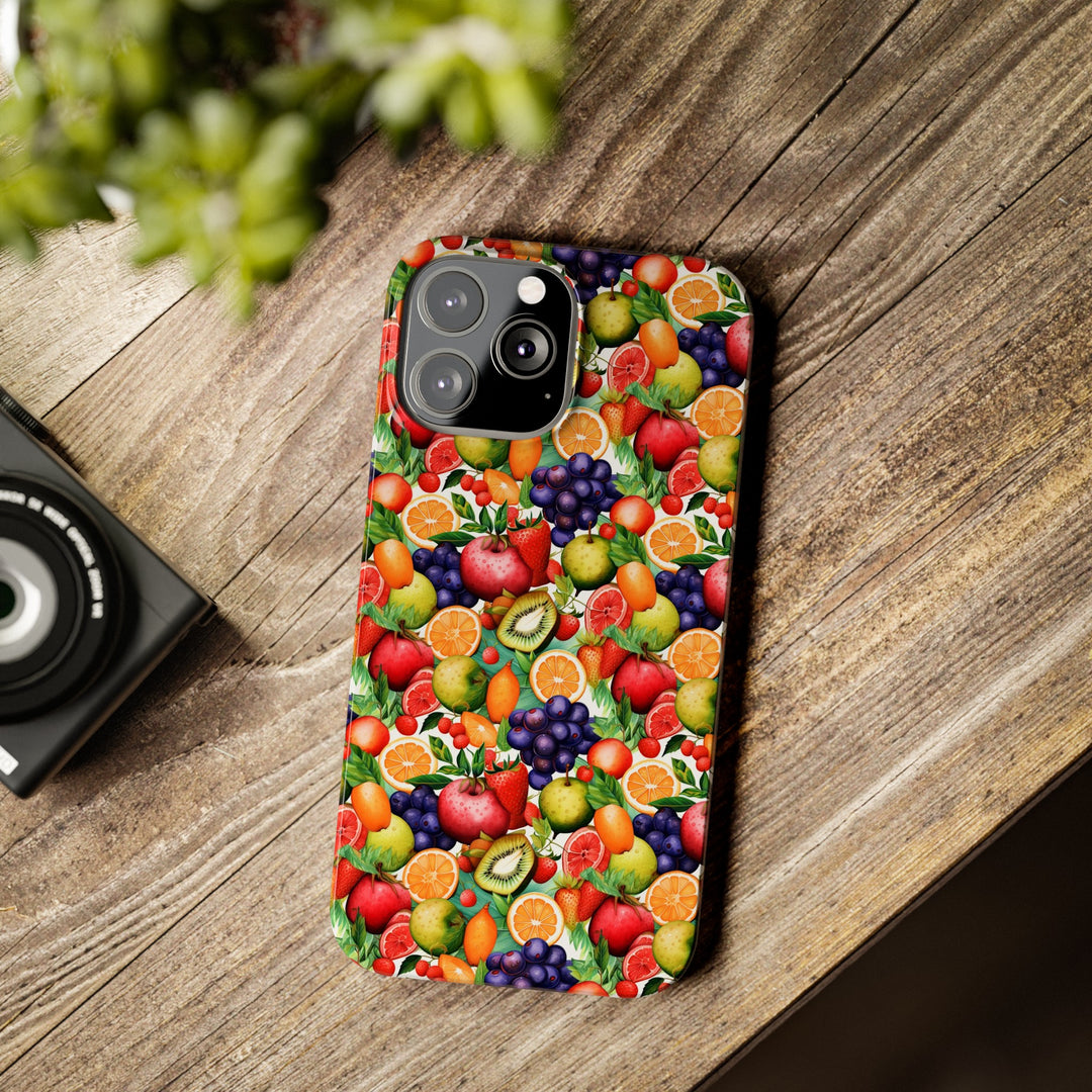 Slim Cute Phone Cases for Iphone | iPhone 15 Case | iPhone 15 Pro Max Case, Iphone 14, Iphone 14 Pro Max, Iphone 13, Summer Fruit Mix Selection - Studio40ParkLane