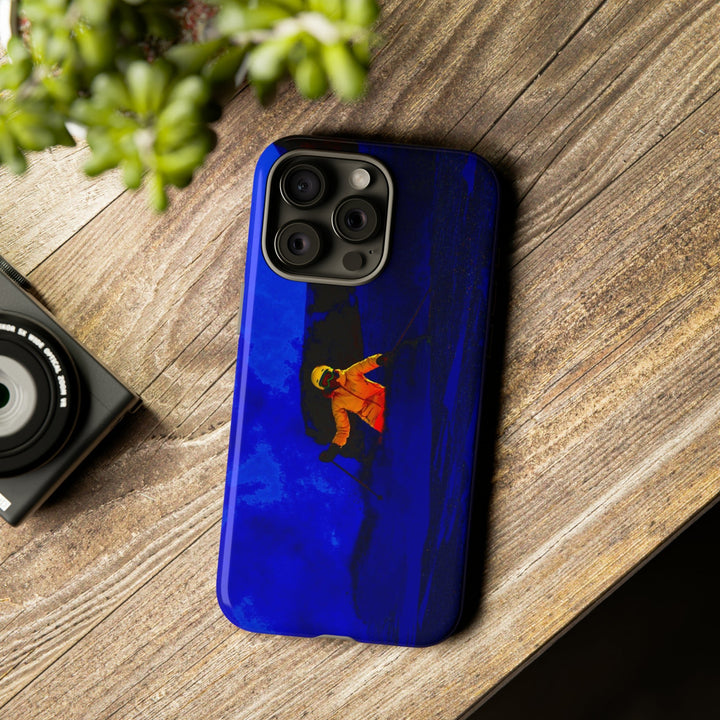 Cute IPhone Case | iPhone 15 Case | iPhone 15 Pro Max Case, Iphone 14 Case, Iphone 14 Pro Max Case IPhone Case for Art Lovers, Skier Mountain Night - Studio40ParkLane
