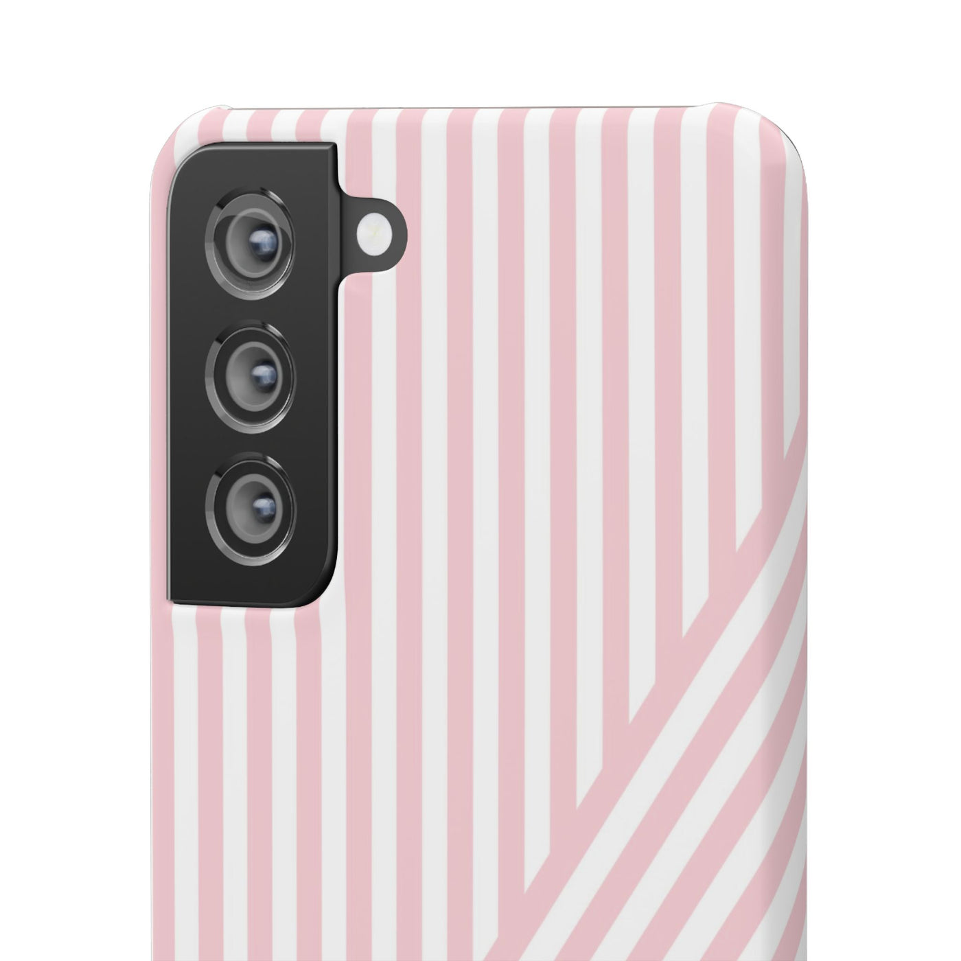 Aesthetic Sweet Pink Stripes Cute Phone Case Sleek Snap - For iPhone 17 Pro Max iPhone 16 Pro iPhone 15 Iphone 14 Plus 13 Pro 12 11 10 Gift