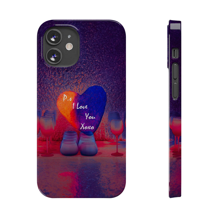 Slim Cute Phone Cases for Iphone - | iPhone 15 Case | iPhone 15 Pro Max Case, Iphone 14 Case, Iphone 14 Pro Max, Iphone 13, PS I Love You Heart - Studio40ParkLane
