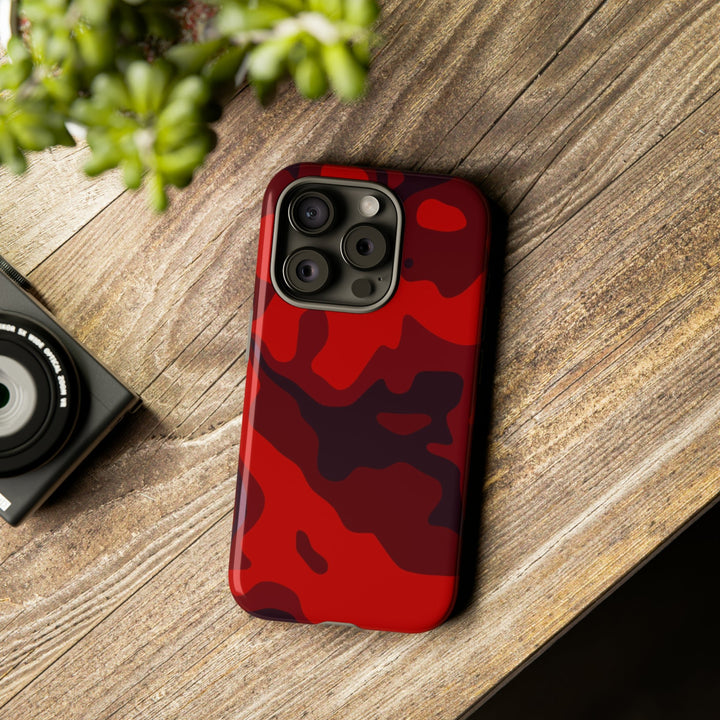 Cute IPhone Case | iPhone 15 Case | iPhone 15 Pro Max Case, Iphone 14 Case, Iphone 14 Pro Max Case IPhone Case for Art Lovers - Red Camo - Studio40ParkLane