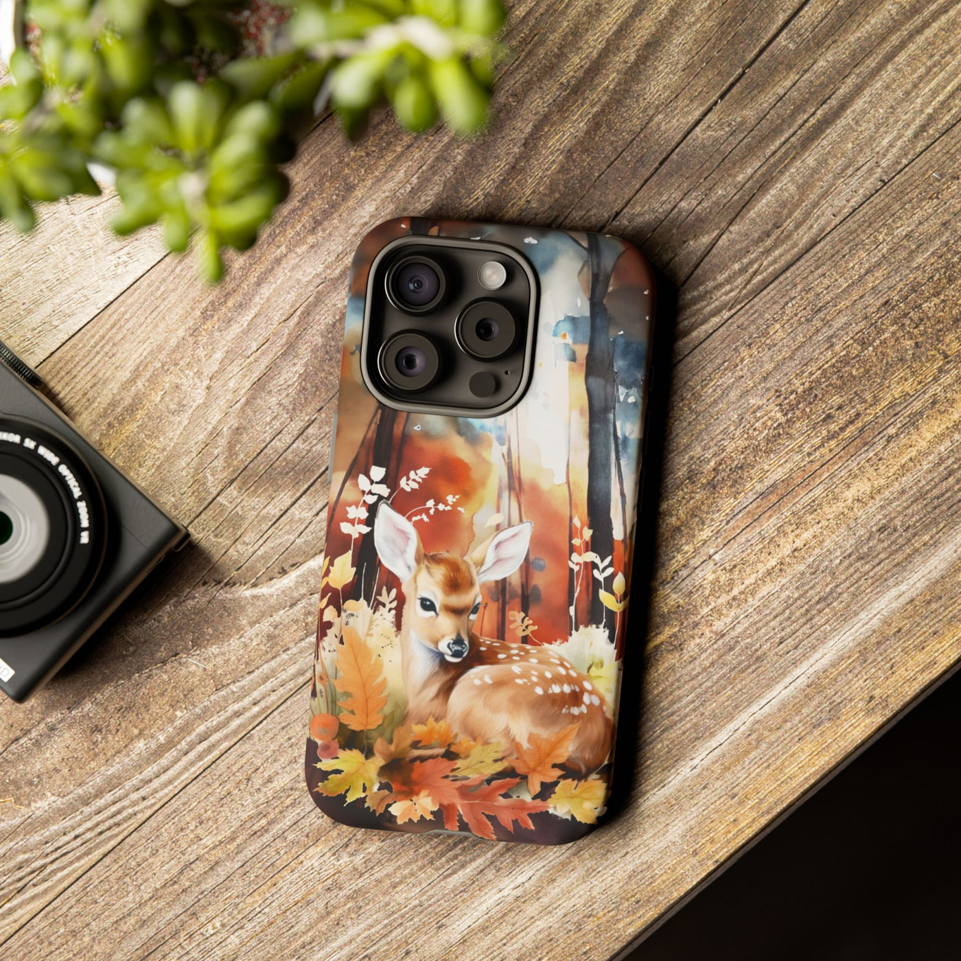 Autumn Fall Deer Forest Gift for Her Cute Phone Case for, Samsung Galaxy S24, S23, S22, S21, IPhone 16 Case | Iphone 15, Iphone 14, IPhone 13 Case