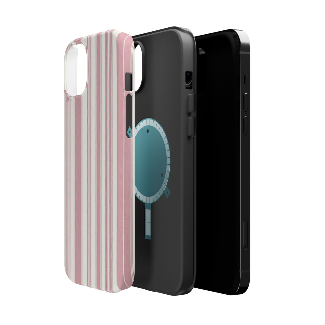 MagSafe Cute Phone Case, Coastal Striped Phone Case for iPhone 17 16 15 14 13 12 Pro Max, Samsung S26 S25 S24 Ultra case - Studio40ParkLane