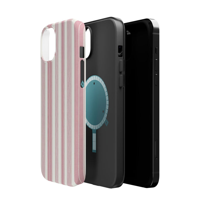 MagSafe Cute Phone Case, Coastal Striped Phone Case for iPhone 17 16 15 14 13 12 Pro Max, Samsung S26 S25 S24 Ultra case - Studio40ParkLane