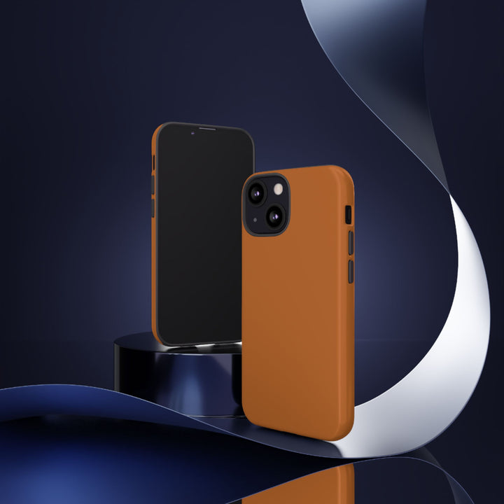 Premium Tough Rusty Brown Orange Gift for Her Cute Phone Cases for Samsung S25 S24, S23, S22, S21, Iphone, 16, 15, 14, 13 Pro Max Ultra - Studio40ParkLane