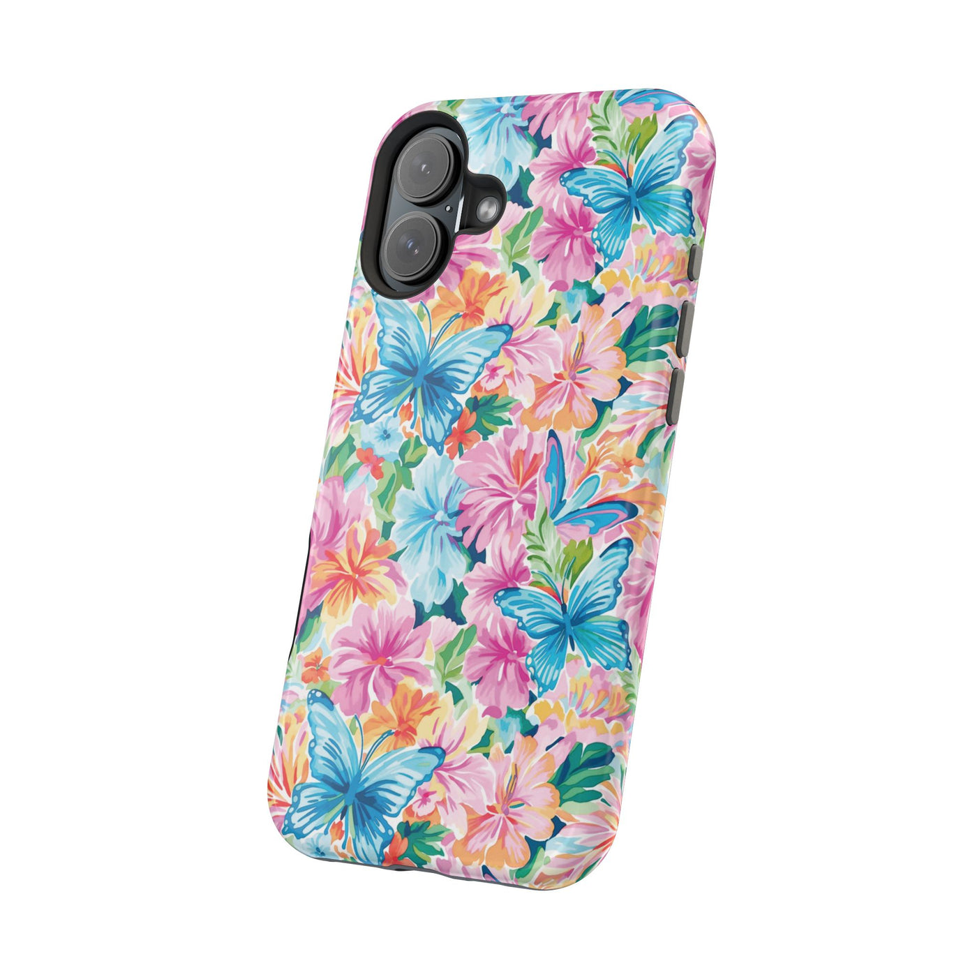 Butterflies Flowers Magsafe Cute Phone Case for Iphone Gift for Her, iPhone 16 Case iPhone 15 Pro Max Case, Iphone 14, Iphone 14 Pro Max, 13, 12