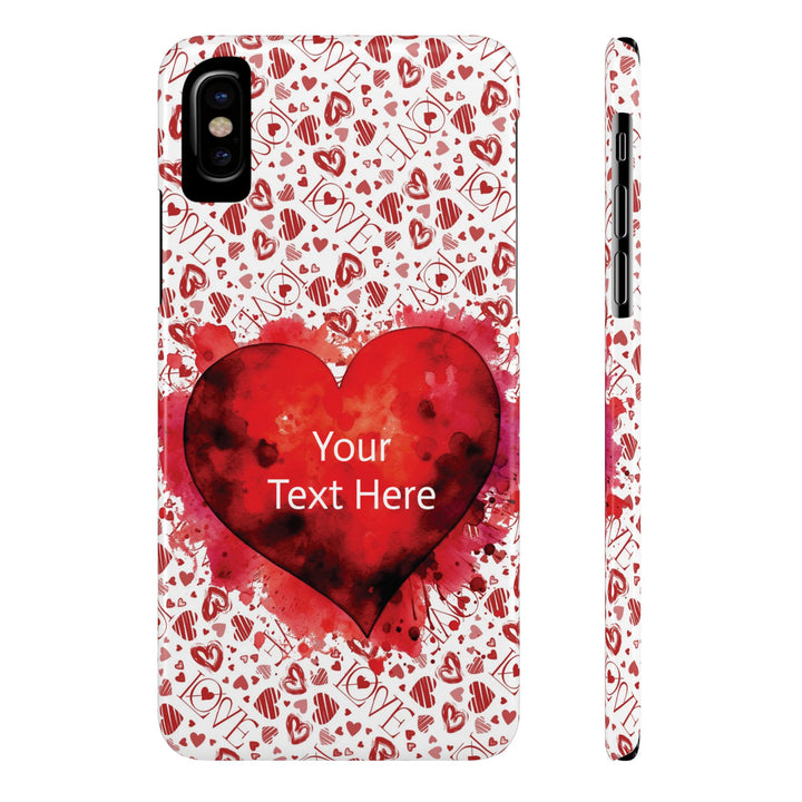 Slim Cute Phone Cases for Iphone - | iPhone 15 Case | iPhone 15 Pro Max Case, Iphone 14 Case, Iphone 14 Pro Max, Iphone 13, Valentine Hearts Love - Studio40ParkLane