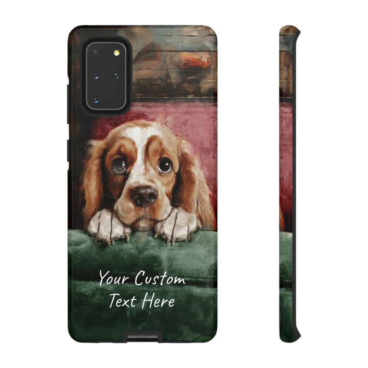 Personalize this Cute Samsung Phone Case | Cocker Spaniel Dog Samsung Phone Case | Galaxy S23, S22, S21, S20 | Customized Samsung Case - Studio40ParkLane
