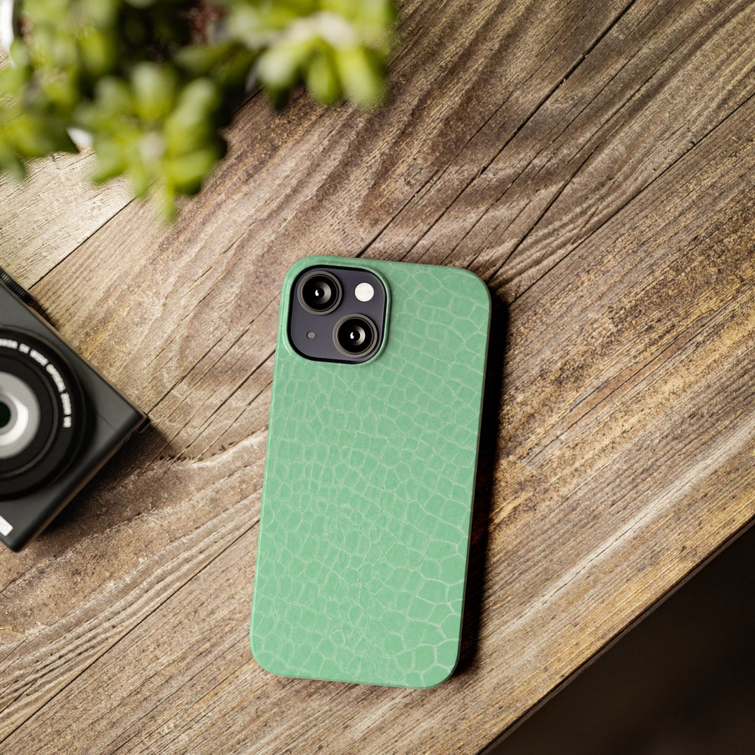 Slim Non Leather Mint Color Pattern Gift for Her Cute Phone Cases for Iphone 16 Pro Max | iPhone 15 Case | iPhone 15 Pro Max Case, Iphone 14, 13, 12, 11, 10, 8, 7 - Studio40ParkLane