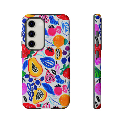 Cute Samsung Phone Case | Aesthetic Samsung Phone Case | Galaxy S23, S22, S21, S20 | Summer Fruit Cocktail, Protective Phone Case