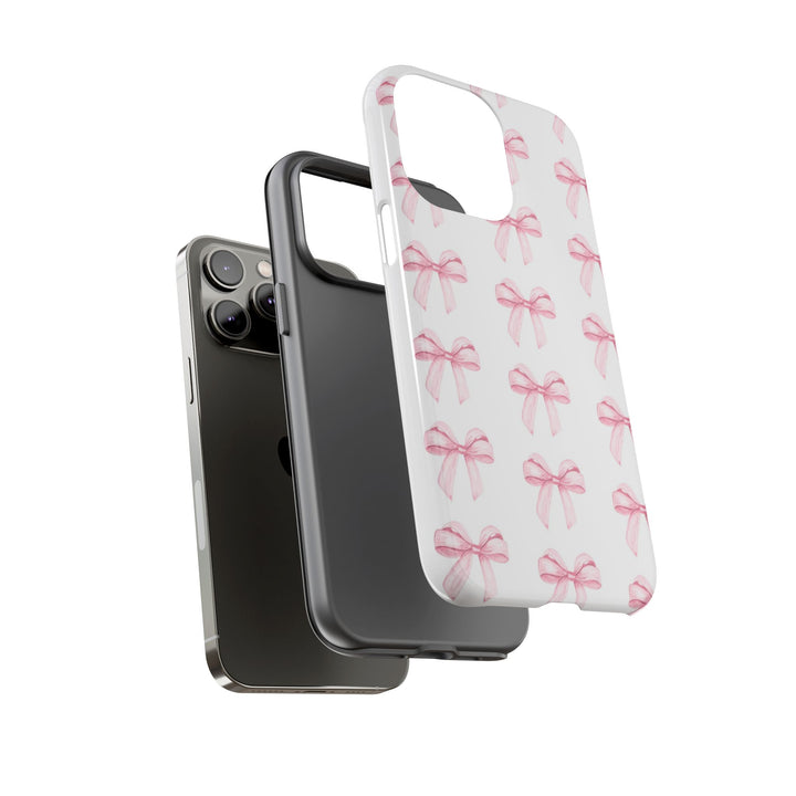 Pink Bows Cute Phone Case, for IPhone 16 Pro Max | Iphone 15, Iphone 14, IPhone 13 Case, 11 8 7, Samsung Galaxy S24, S23, S22, S21, 2 Layer Protection - Studio40ParkLane