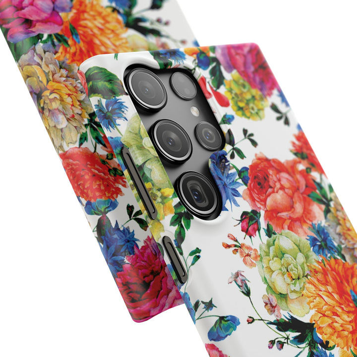 Sleek Snap Colorful Flowers Cute Phone Case for iPhone 16 15 14 13 12 11 X Xs Max Xr Pro Plus Samsung Galaxy S24 S23 S22 S21 S20 Note Ultra