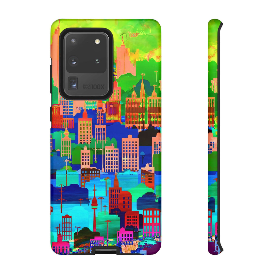 Cute Samsung Case | Cool Iphone Case | Summer City Skyline, Samsung S24, S23, S22, S21, IPhone 15 Case | Iphone 14 Case, Iphone 13 Case - Studio40ParkLane