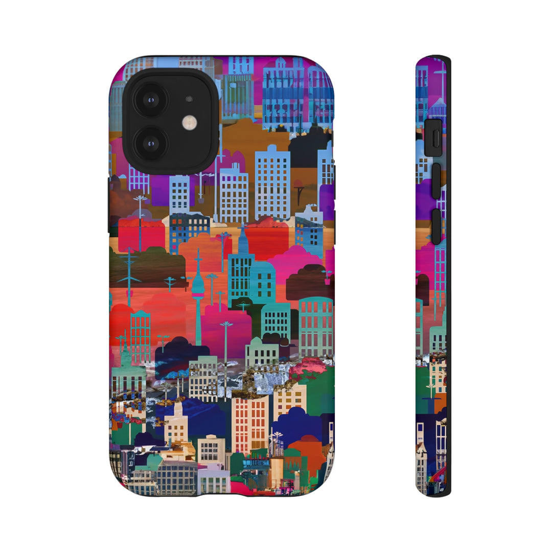 Cute Samsung Case | Cool Iphone Case | Summer City Skyline, Samsung S24, S23, S22, S21, IPhone 15 Case | Iphone 14 Case, Iphone 13 Case - Studio40ParkLane