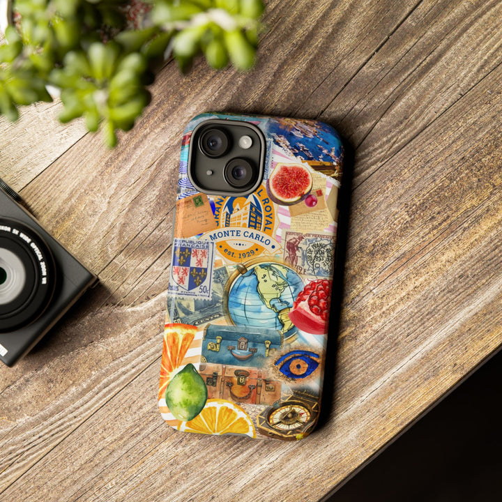 Cute European Summer Collage Phone Case, for IPhone 16 Case | Iphone 15, Iphone 14, IPhone 13 Case, 11 8 7, Samsung Galaxy S24, S23, S22, S21 Extra Protective - Studio40ParkLane