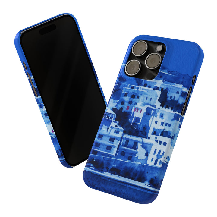 Slim Cute Phone Cases for Iphone | iPhone 15 Case | iPhone 15 Pro Max Case, Iphone 14, Iphone 14 Pro Max, Iphone 13, Greek Island Blue - Studio40ParkLane