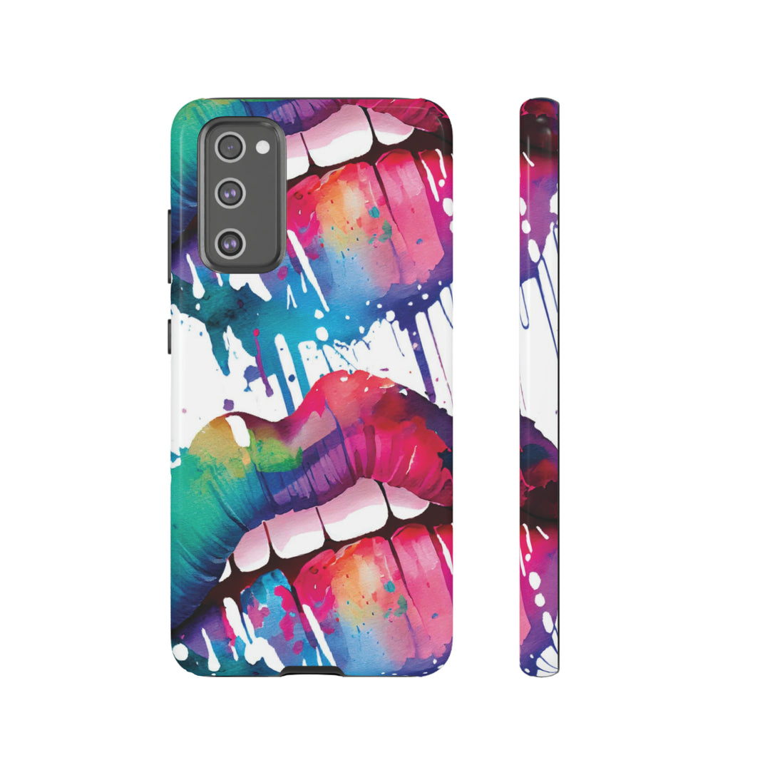 Cute Samsung Phone Case | Aesthetic Samsung Phone Case | Smile Lips Colorful | Galaxy S23, S22, S21, S20 | Luxury Double Layer | Cool - Studio40ParkLane